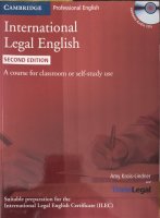 International legal English: A course for classroom or self-study use